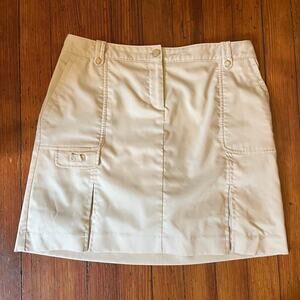 Izod Golf Khaki Golf Tennis Mini Skirt Skort Size 4